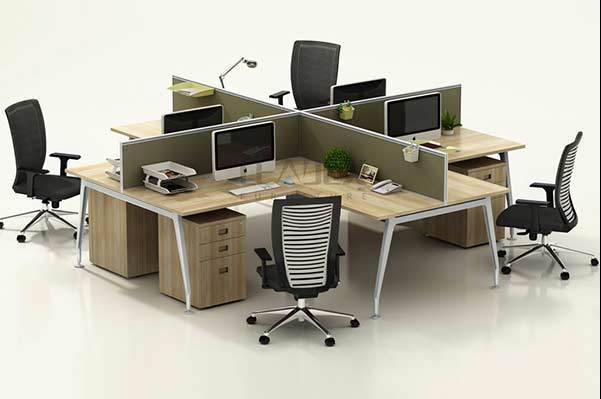4 Seaters Bench Workstation